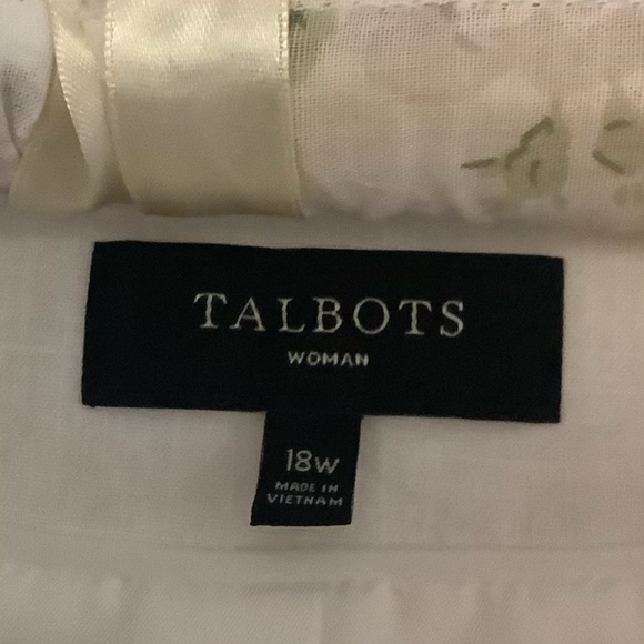 Talbots plus size linen jacket peplum 18W - Picture 2 of 8